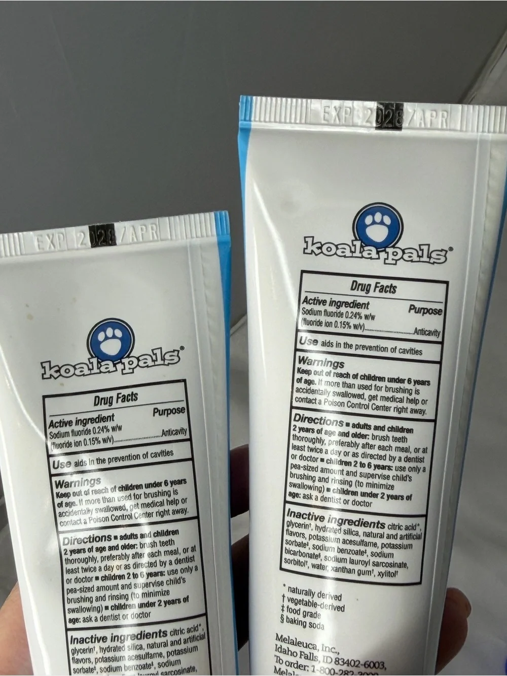 Melaleuca Koala Pals Tooth Gel +Fluoride: Berrylicious 2 pack new and sealed